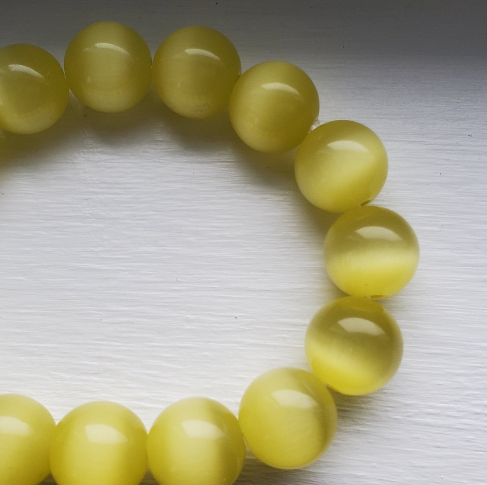 Yellow catseye bracelet